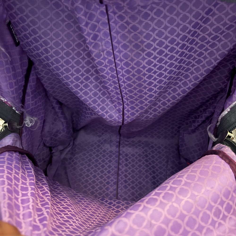 J World Purple Patterned Rolling Backpack - image 4